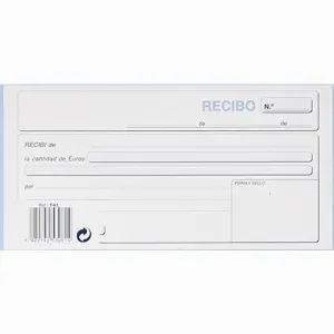 LOAN Talonario Recibos Tercio de Folio Triplicado Autocopia