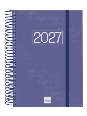 Finocam Agenda Anual 2027 Espiral E10 1 Día por Página 155x212mm Azul