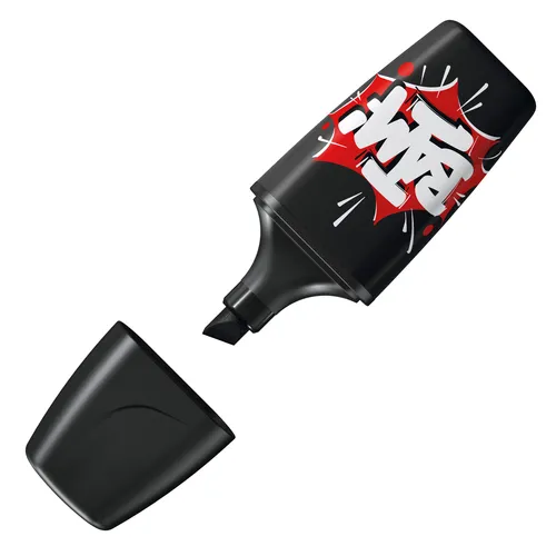 Stabilo Marcador Fluorescente Boss Mini "Bam" Negro Caja 10 Unidades