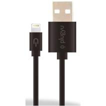Plugyu Cable-Apple Lightning-1.5A, Usb-A 1M Carga Rápida Negro