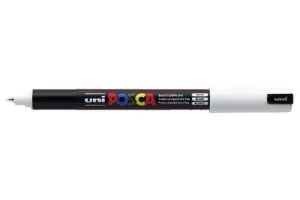 POSCA PC-1MR Marcador Extrafino 0.7mm Blanco - Calidad Profesional