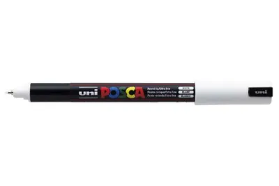 POSCA PC-1MR Marcador Extrafino 0.7mm Blanco - Calidad Profesional