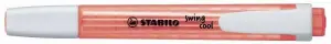 Stabilo Marcador Fluorescente Swing Cool Rojo - Caja 10 Unidades