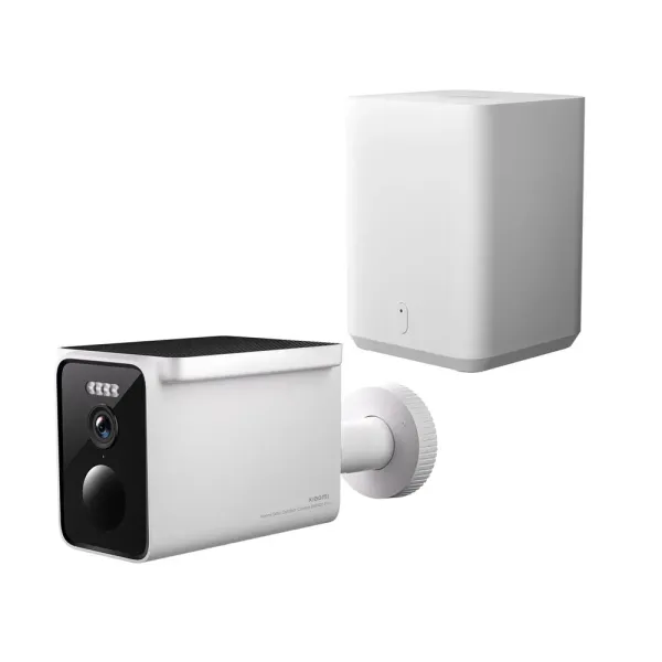 Xiaomi Solar Outdoor Camera Bw400 Pro Set Camara Vigilancia Para Exterior 2.5K - Panel Solar Integrado Y Bateria De 10000Mah - Campo De Vision De 132º - Deteccion De Movimiento Humano - Vision Nocturna A Color - Ip66 - Llamada Bidireccional - Color Blanc