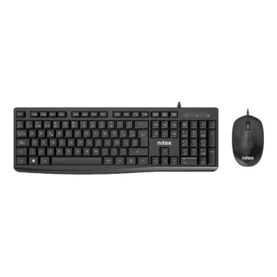 Nilox Teclado y Ratón USB NXKME0012 Negro