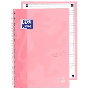 Oxford Cuaderno Touch Europeanbook 1 Write & Erase 80H A4+ Microperforado Pack 5 Ud Flamingo Pastel