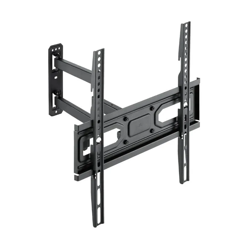 TOOQ Soporte De Pared Orientable LP7843TN-B Para Pantallas 32"-55", Doble Brazo, VESA 100x100 Hasta 400x400, Negro