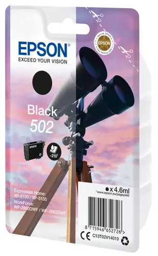Epson 502 Cartucho de Tinta Negro Original