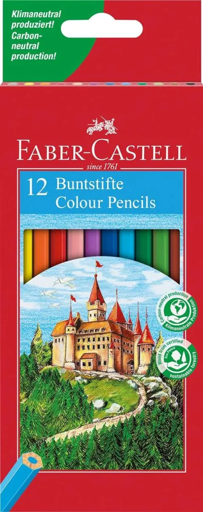 Faber-Castell Classic Colour Pack de 12 Lápices Hexagonales Resistentes a la Rotura