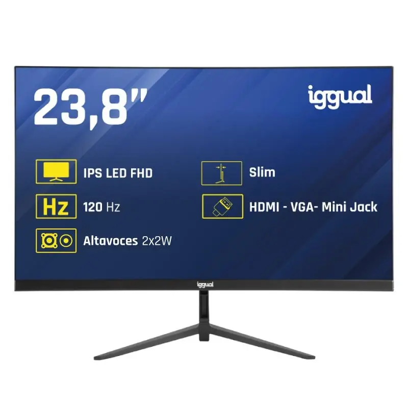 Iggual Monitor 24" Ips 1Ms Fhd 120Hz Vga Hdmi Mm