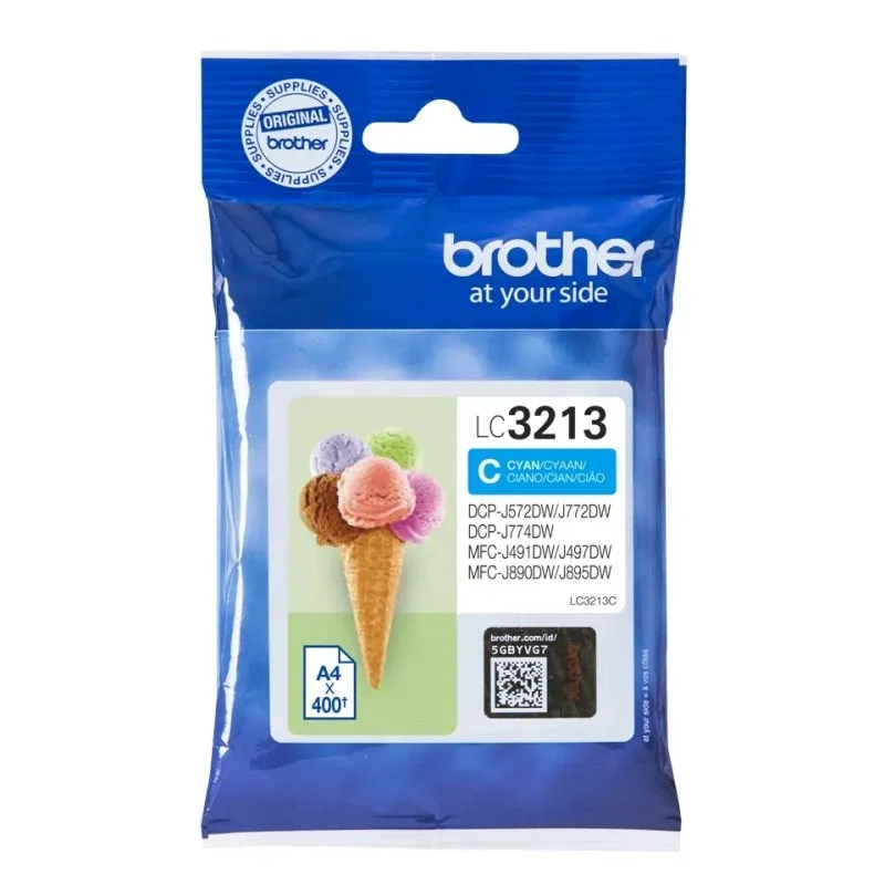 Brother Cartucho LC3213C Cyan para Impresoras