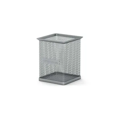 Erichkrause Compass Classic Portalapices Cuadrado 80×80×95mm - Acero Inoxidable Calado - Color Plata