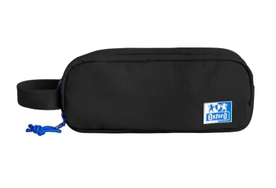Oxford Estuche Portatodo B-Smart con 3 Compartimentos y Asa Lateral en Material Reciclado Negro