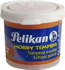 Pelikan Tempera Escolar 40ml - Fácil de Lavar - Color Naranja