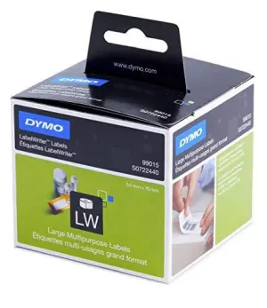 Dymo Pack De Etiquetas Disco Blanco 54X70mm Rollo 320 Piezas