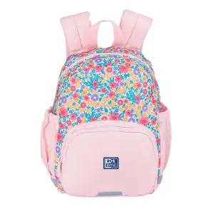 Oxford Mochila Infantil 8.5L Rosa con 2 Bolsillos Laterales y Espalda Acolchada