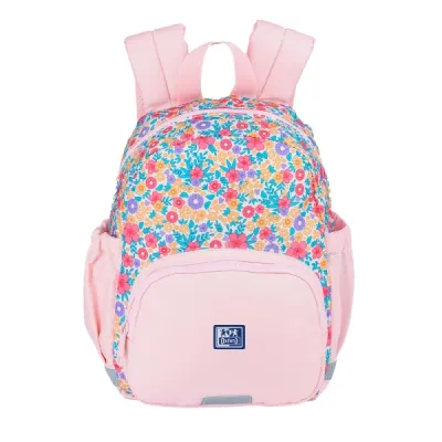 Oxford Mochila Infantil 8.5L Rosa con 2 Bolsillos Laterales y Espalda Acolchada