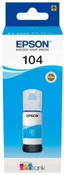 Epson Tinta Bote Cian Ecotank Nº 104 para ET-2710, 2711, 2726, 2815