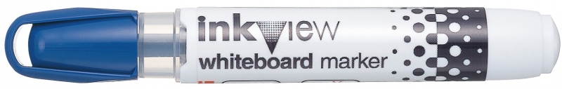 Uni-Ball Pwb-202 Inkview Marcador De Pizarra Blanca - Punta Conica 1.8-2.2Mm - Zona Transparente Para Nivel De Tinta - Escritura Brillante Y Facil Borrado - Color Azul