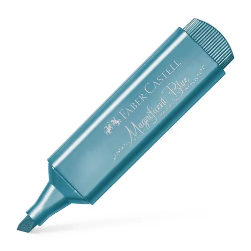 Faber Castell Marcador Textliner 46 Metálico Azul
