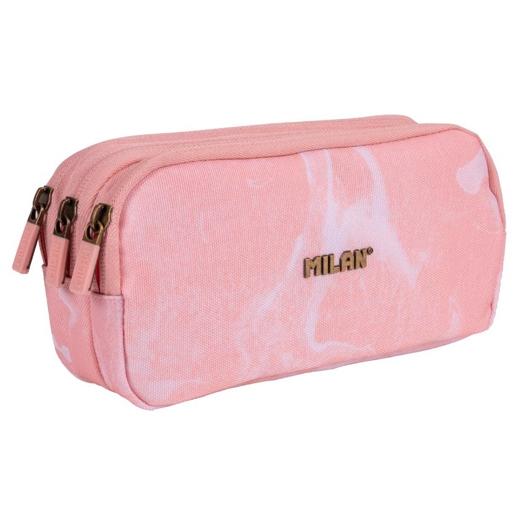 Milan Portatodo 3 Cremalleras Serie Lava Rosa