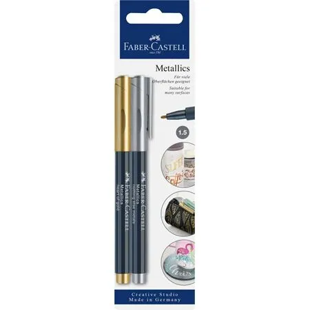 Faber Castell Rotuladores Creative Studio Metallics - Blister 2 Unidades