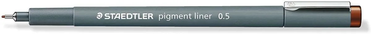 Staedtler Pigment Liner 308 Rotulador Calibrado - Trazo 0.5Mm - Secado Rapido - Color Marron