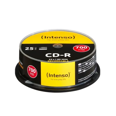 Intenso CD-R 700MB 80min Tubo 25 Unidades