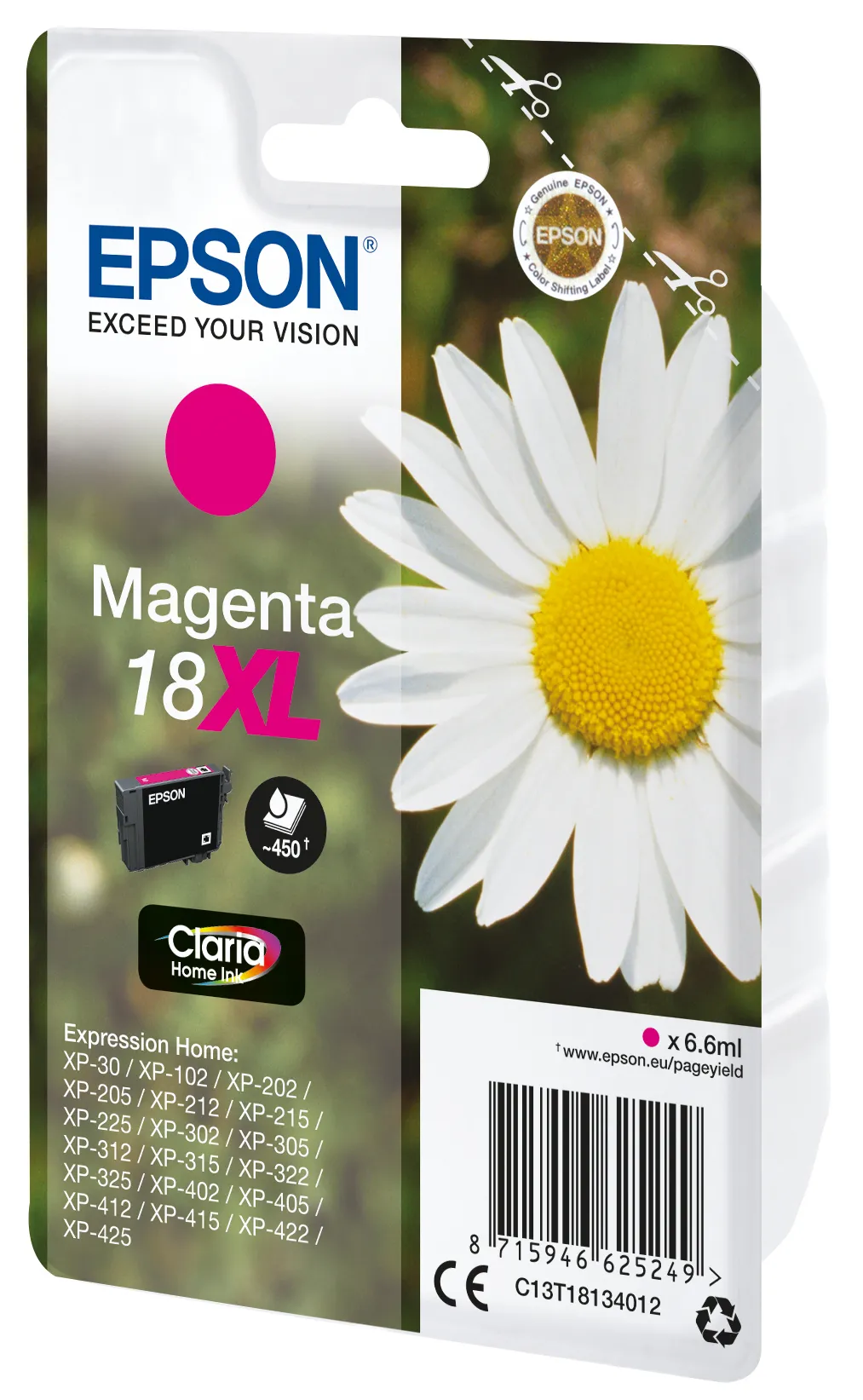 Epson T1813 (18XL) Cartucho de Tinta Original Magenta