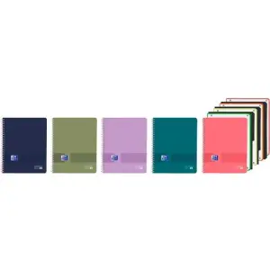 Oxford Cuaderno Europeanbook A4+ 120H 5x5 Con Separadores Tapa Plástico