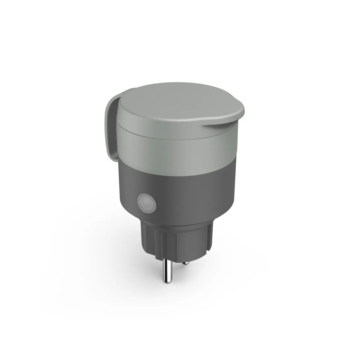 Hama Enchufe WLAN Inteligente para Exterior IP44 2300W Compatible con Asistente de Voz Control App Gris