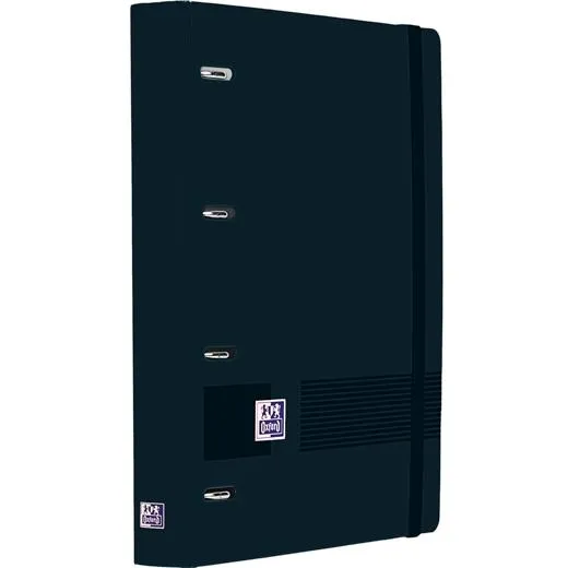 Oxford Europeanbinder Live&Go Carpeta Anillas 4X35 A4+ C/Recambio 1 Línea Write&Erase Polyfoam Negro