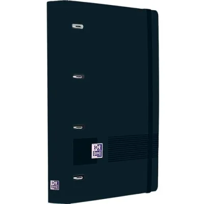 Oxford Europeanbinder Live&Go Carpeta Anillas 4x35 A4+ Con Recambio Write&Erase Polyfoam Negro