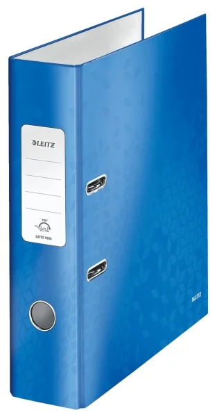 Leitz Archivador Palanca Wow 180º A4 Lomo Ancho Cartón Forrado Plastificado Azul
