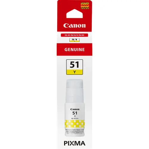Canon Bote Tinta Amarillo GI 51Y para Impresoras PIXMA G 1520/2520/3520/3560