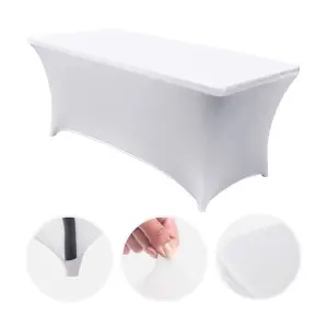 SunGarden Funda Para Mesa de Resina 240x74x74cm - Color Blanco