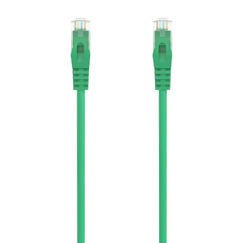 AISENS Cable de Red RJ45 LSZH Cat.6A 500 MHz UTP AWG24 Verde 1.5M