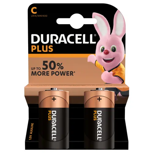 Duracell Pilas Plus Power L2 Clr14 Alcalinas C 1.5V Pack-2