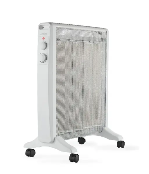Daewoo DW9508 Radiador De Mica 2000W Con Termostato Regulable Y Ruedas