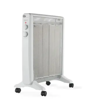 Daewoo DW9508 Radiador De Mica 2000W Con Termostato Regulable Y Ruedas
