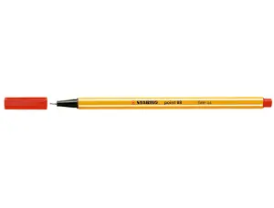 Stabilo Point 88 Rotulador Punta Fina 0.4 mm Tinta Agua Color Rojo