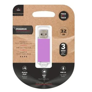 TECH ONE TECH Pendrive 16GB USB 2.0 Púrpura