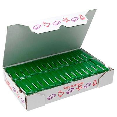 Jovi Plastilina School Pastilla 50Gr Verde Oscuro Caja 30 Ud