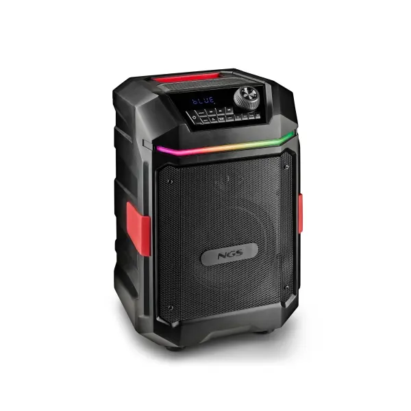 NGS Wild Bash Compact Altavoz Bluetooth 5.4 200W USB AUX IPX6 LED Negro