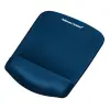 Fellowes Alfombrilla Con Reposamuñecas Azul De Gel Y Espuma Alta Densidad Antibacterias