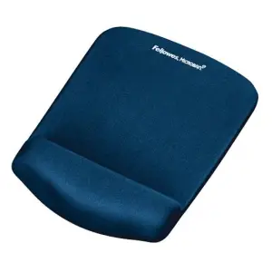 Fellowes Alfombrilla Con Reposamuñecas Azul De Gel Y Espuma Alta Densidad Antibacterias
