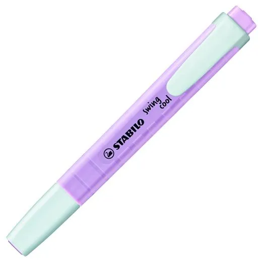 Stabilo Marcador Fluorescente Swing Cool Pastel Violeta Caja 10 Ud