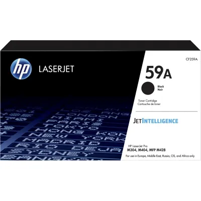 HP Tóner Negro LaserJet Nº 59A para M304, M404, MFP-M428 y MFP-M430F