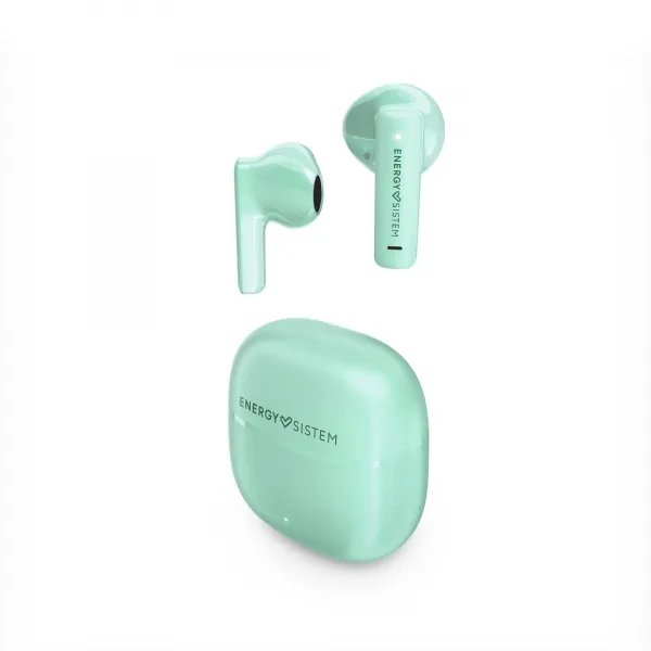 Energy Sistem Streetmusic Auriculares True Wireless - Bluetooth 5.4 - Graves Profundos - 20H Autonomia - Materiales Reciclados - Asistente De Voz Integrado - Color Verde