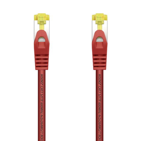 Aisens Cable De Red Latiguillo Rj45 Lszh Cat.7 600 Mhz S/Ftp Pimf Awg26 - 1.0M - Color Rojo